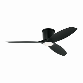 Titus 52" Ceiling Fan Midnight Black quiet medium fans for living room use