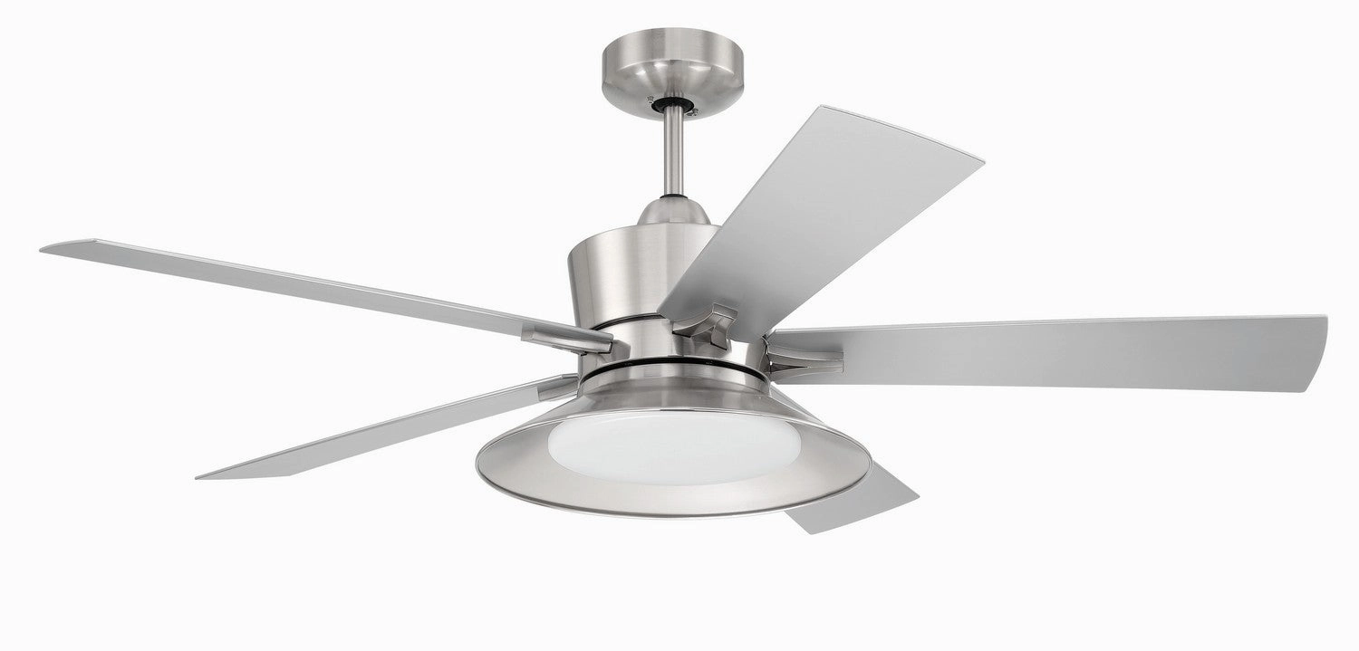 Topper 52"Ceiling Fan Brushed Polished Nickel compact medium fans for desks and counters