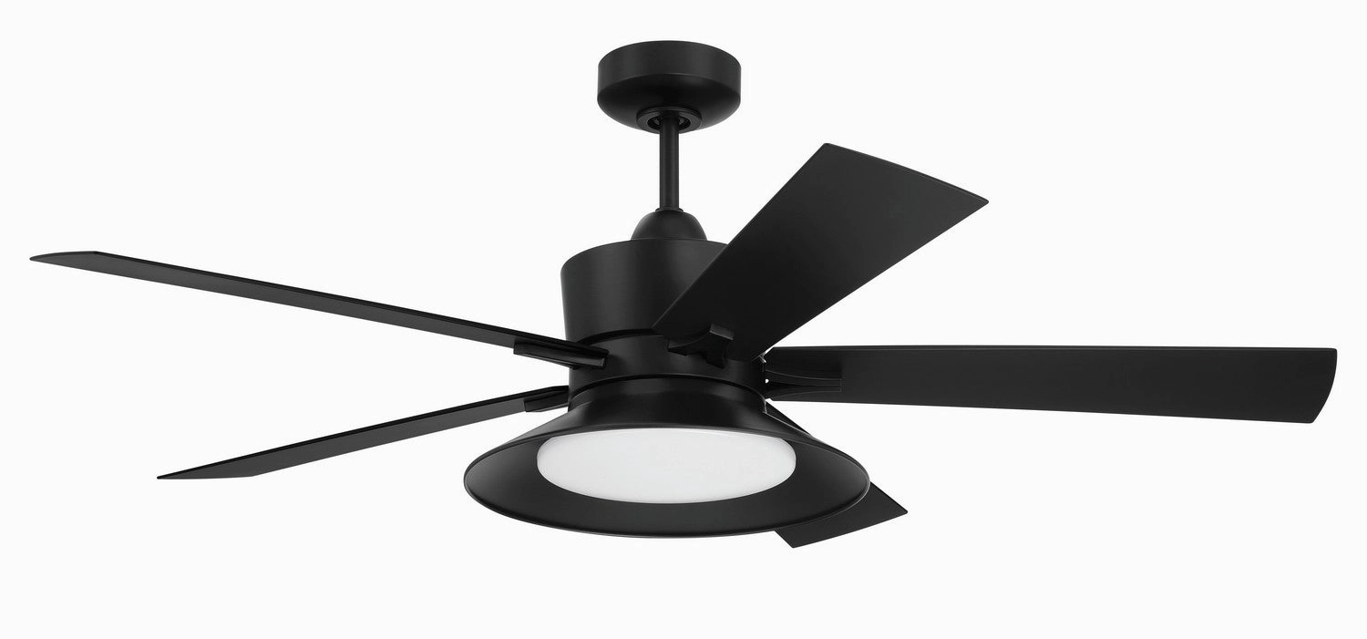Topper 52"Ceiling Fan Flat Black home cooling fans in medium size