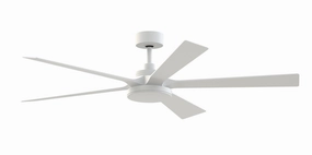 TorchAire 64 64"Ceiling Fan Matte White energy-efficient medium fans with remote