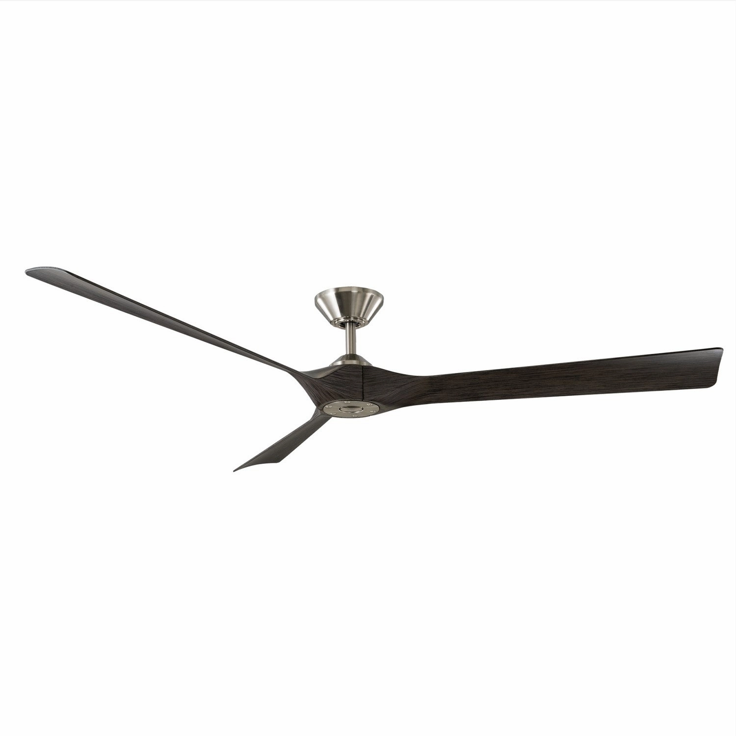 Torque 70"Ceiling Fan Brushed Nickel/Ebony quiet medium fans for living room use