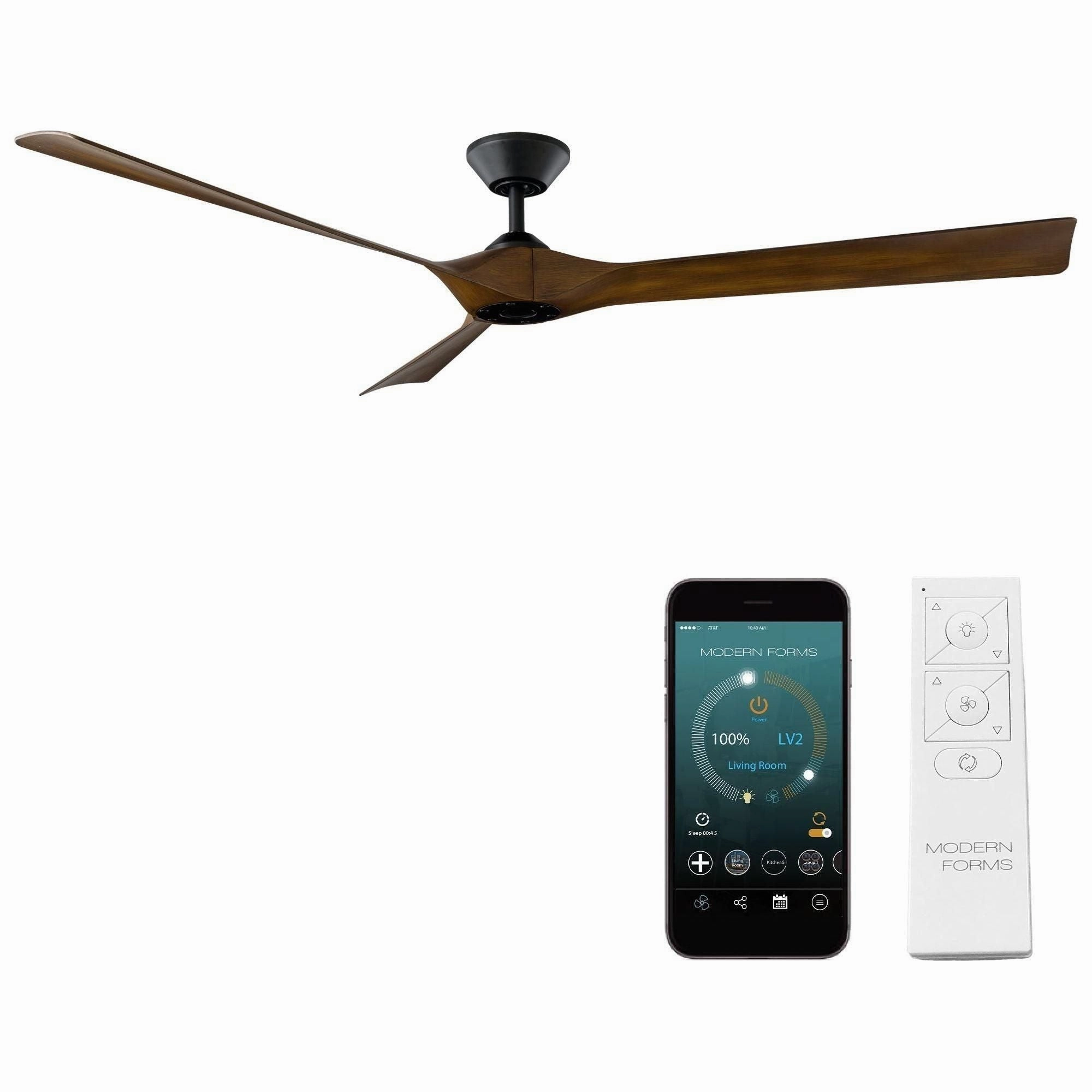 Torque Indoor/Outdoor 3-Blade 70" Smart Ceiling Fan with Remote Control