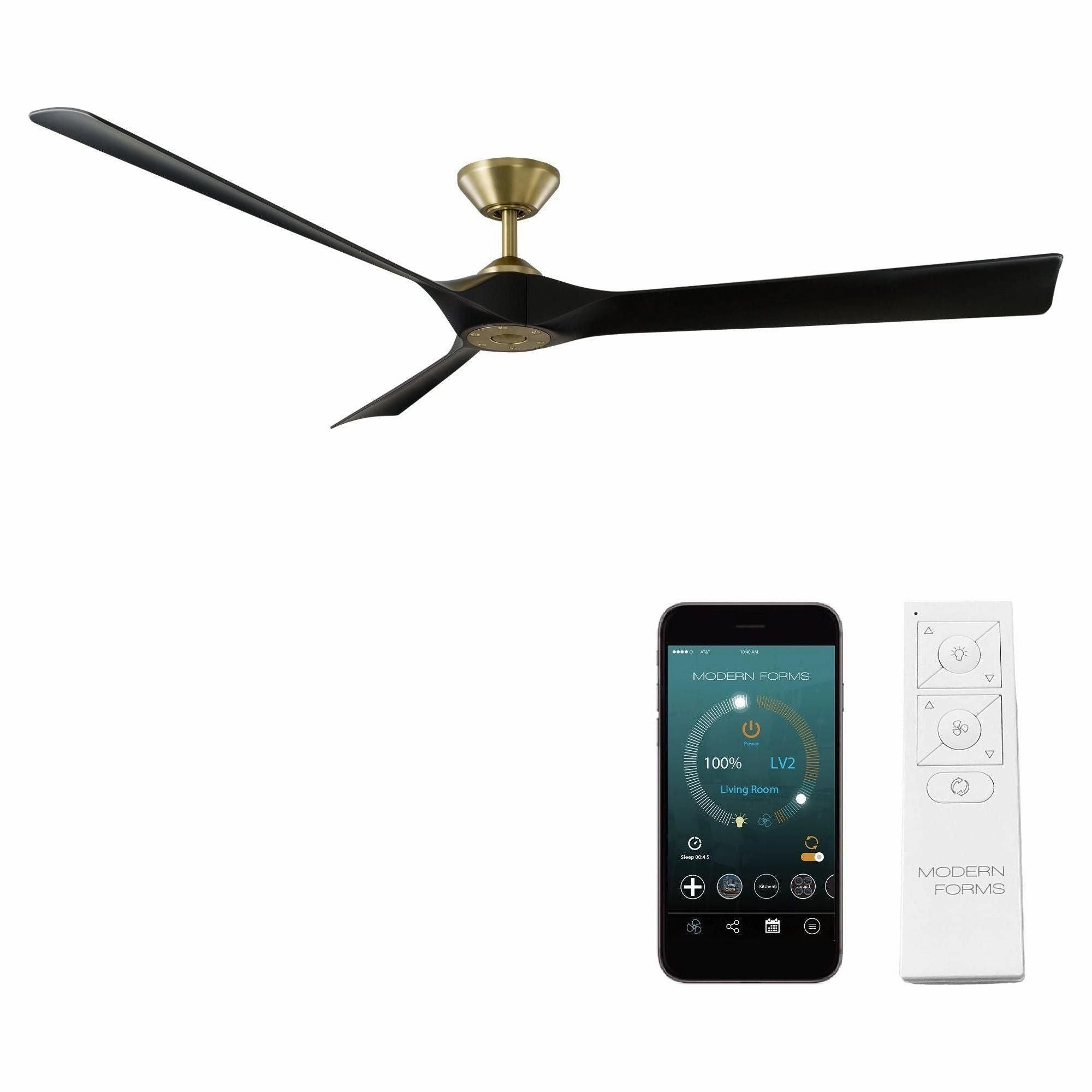 Torque Indoor/Outdoor 3-Blade 70" Smart Ceiling Fan with Remote Control