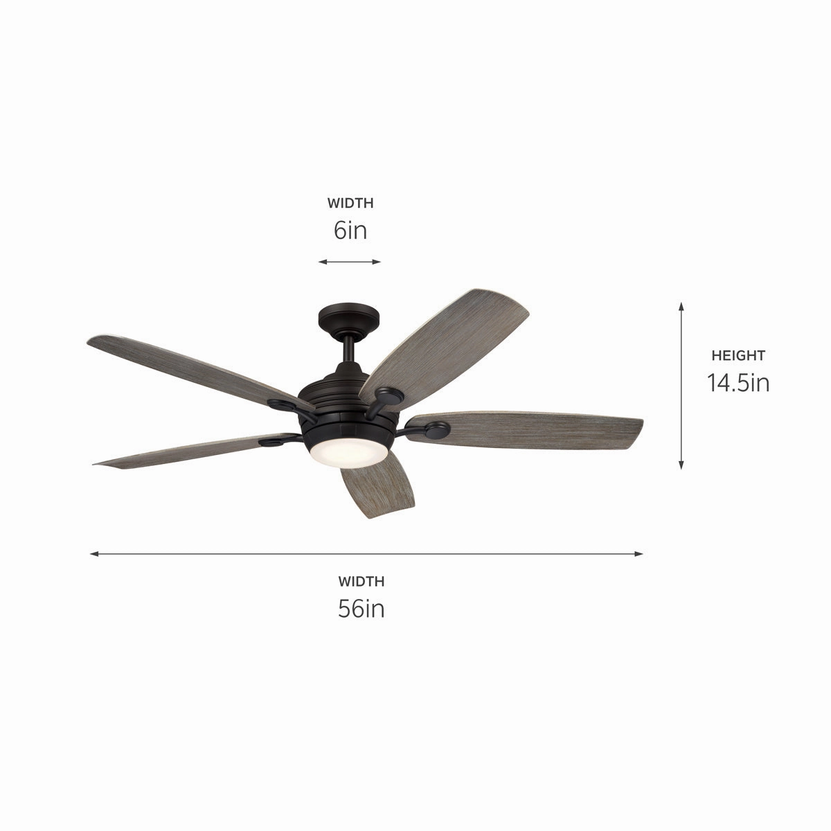 Tranquil 56"Ceiling Fan Olde Bronze