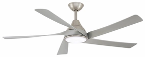 Transonic 56"Ceiling Fan Brushed Nickel quiet medium fans for living room use