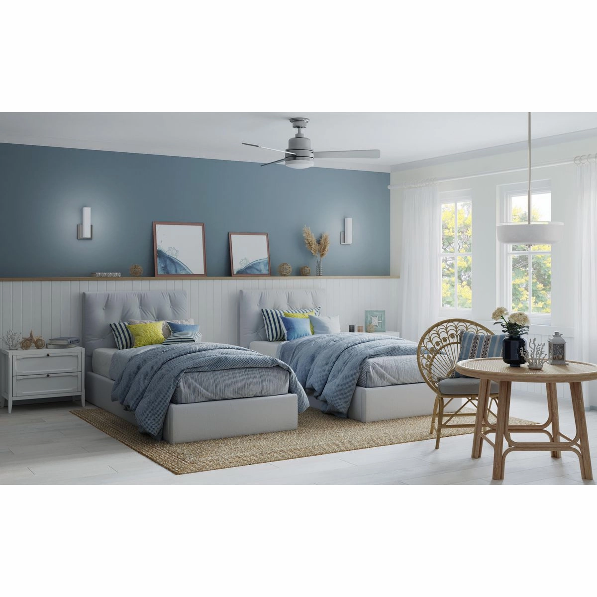 Trevina 52"Ceiling Fan Brushed Nickel