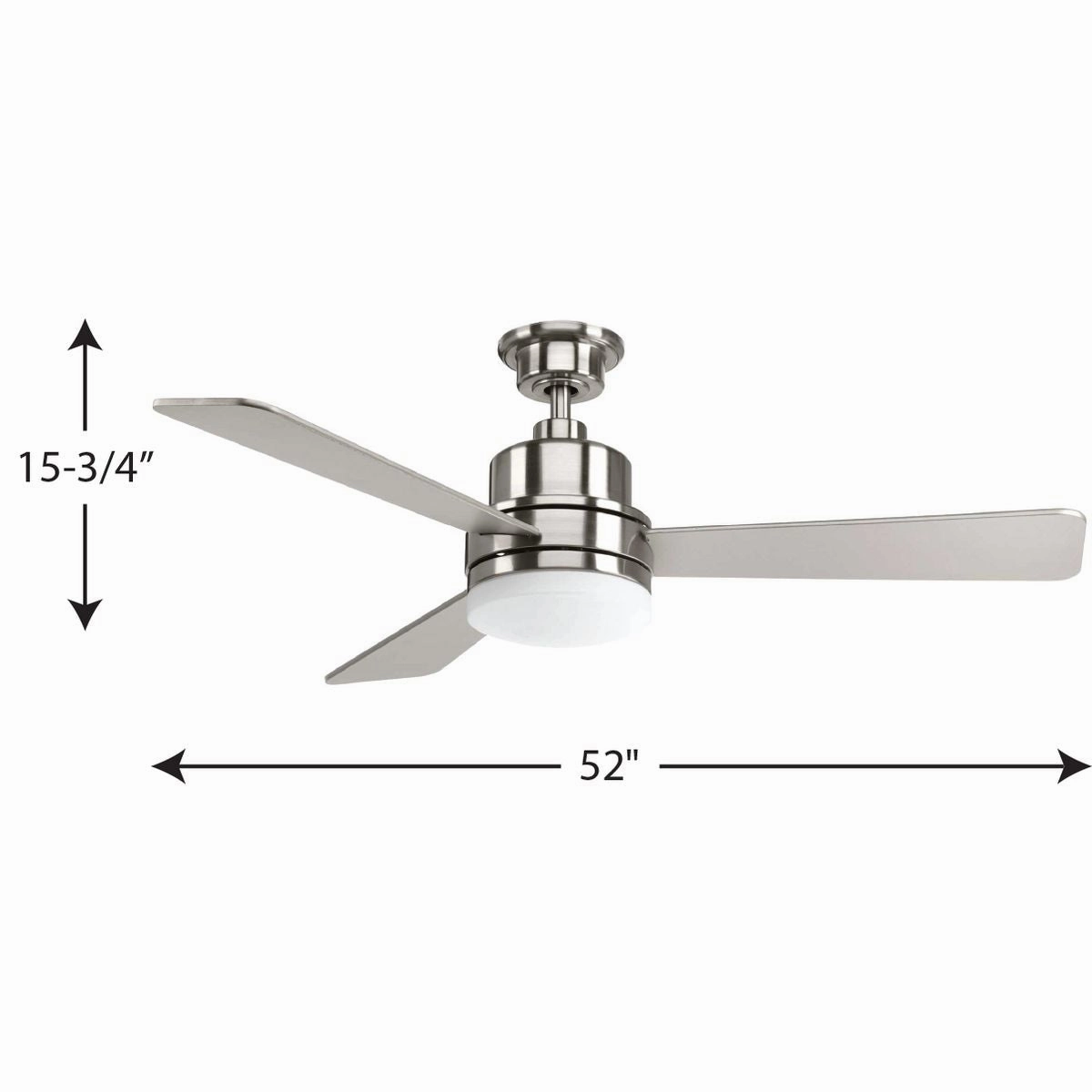 Trevina 52"Ceiling Fan Brushed Nickel