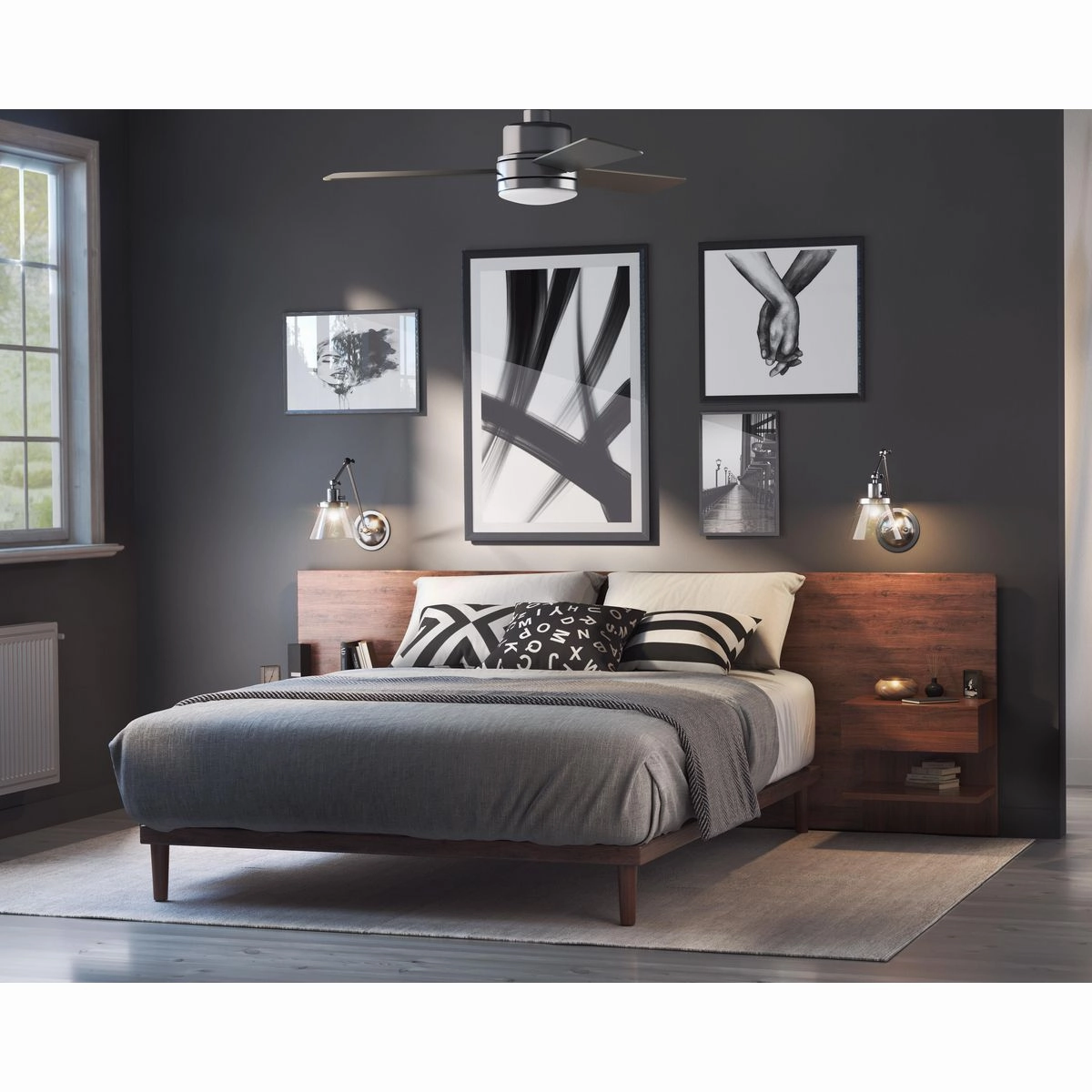 Trevina Ii 44"Ceiling Fan Brushed Nickel