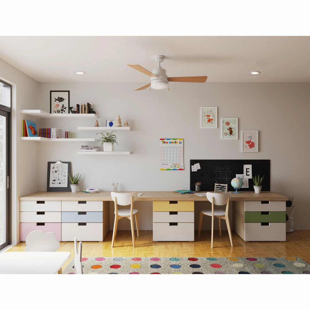 Trevina V 52"Ceiling Fan Satin White