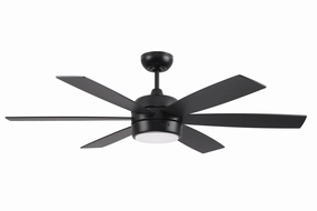 Trevor 52"Ceiling Fan Flat Black portable medium fans with handle design