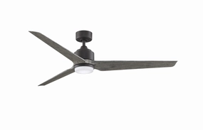 TriAire Custom Motor Matte Greige stylish medium fans for contemporary homes