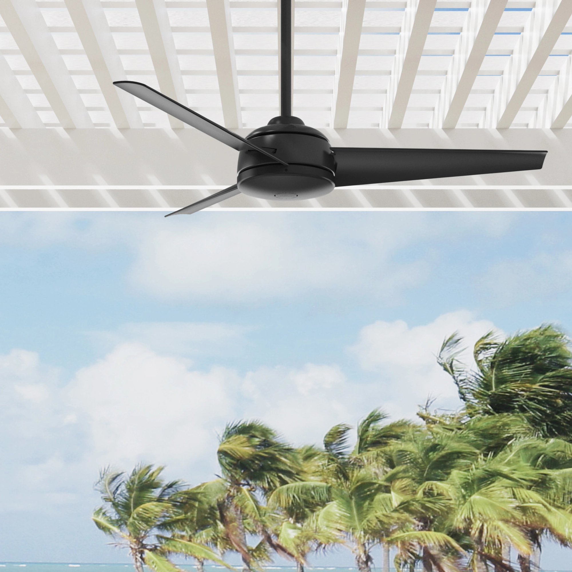 Trimaran 52"Ceiling Fan Matte Black