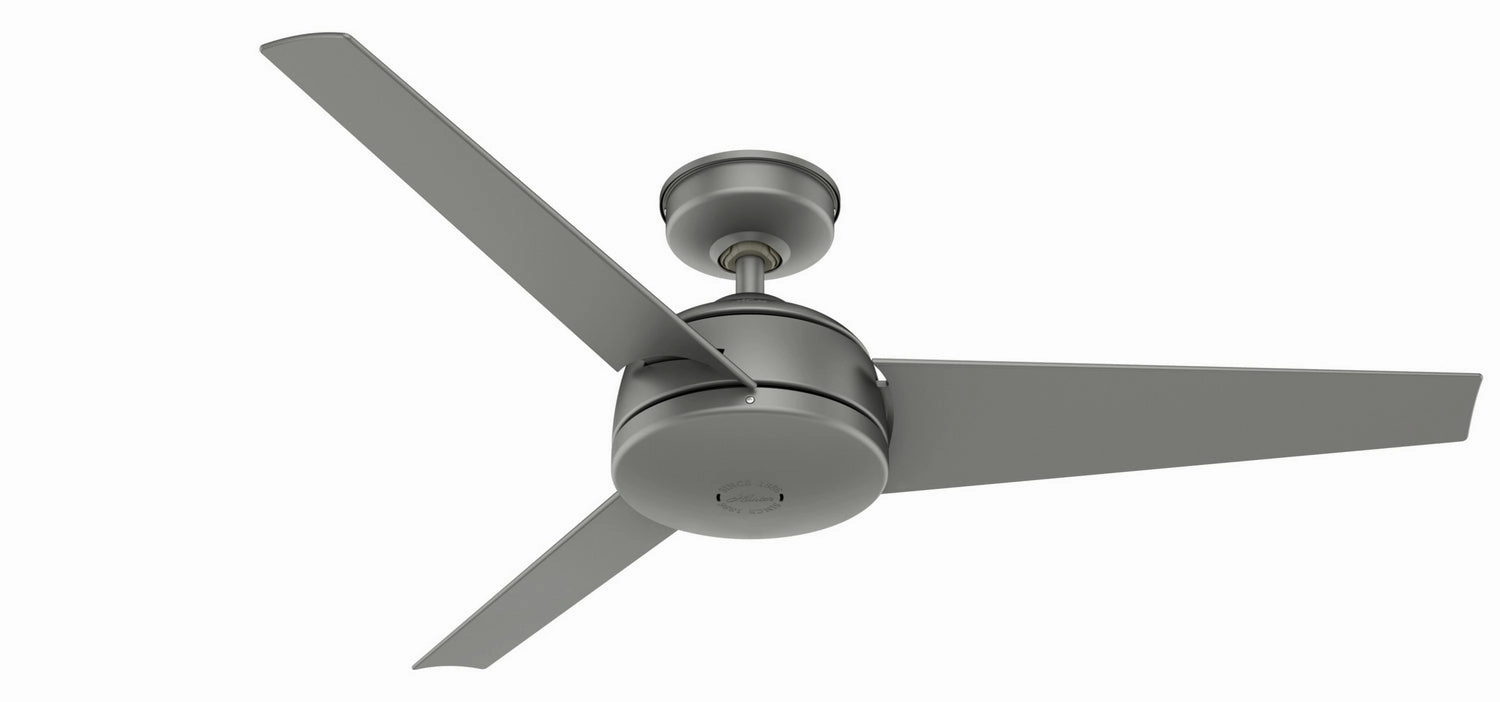 Trimaran 52"Ceiling Fan Matte Silver medium size fans for home ventilation