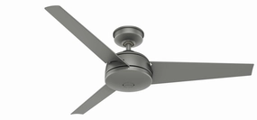 Trimaran 52"Ceiling Fan Matte Silver medium size fans for home ventilation