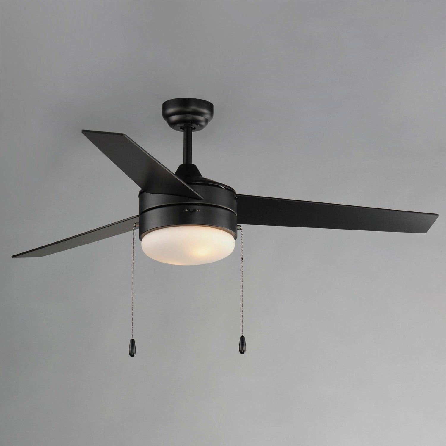 Trio 52"Ceiling Fan Black / Walnut