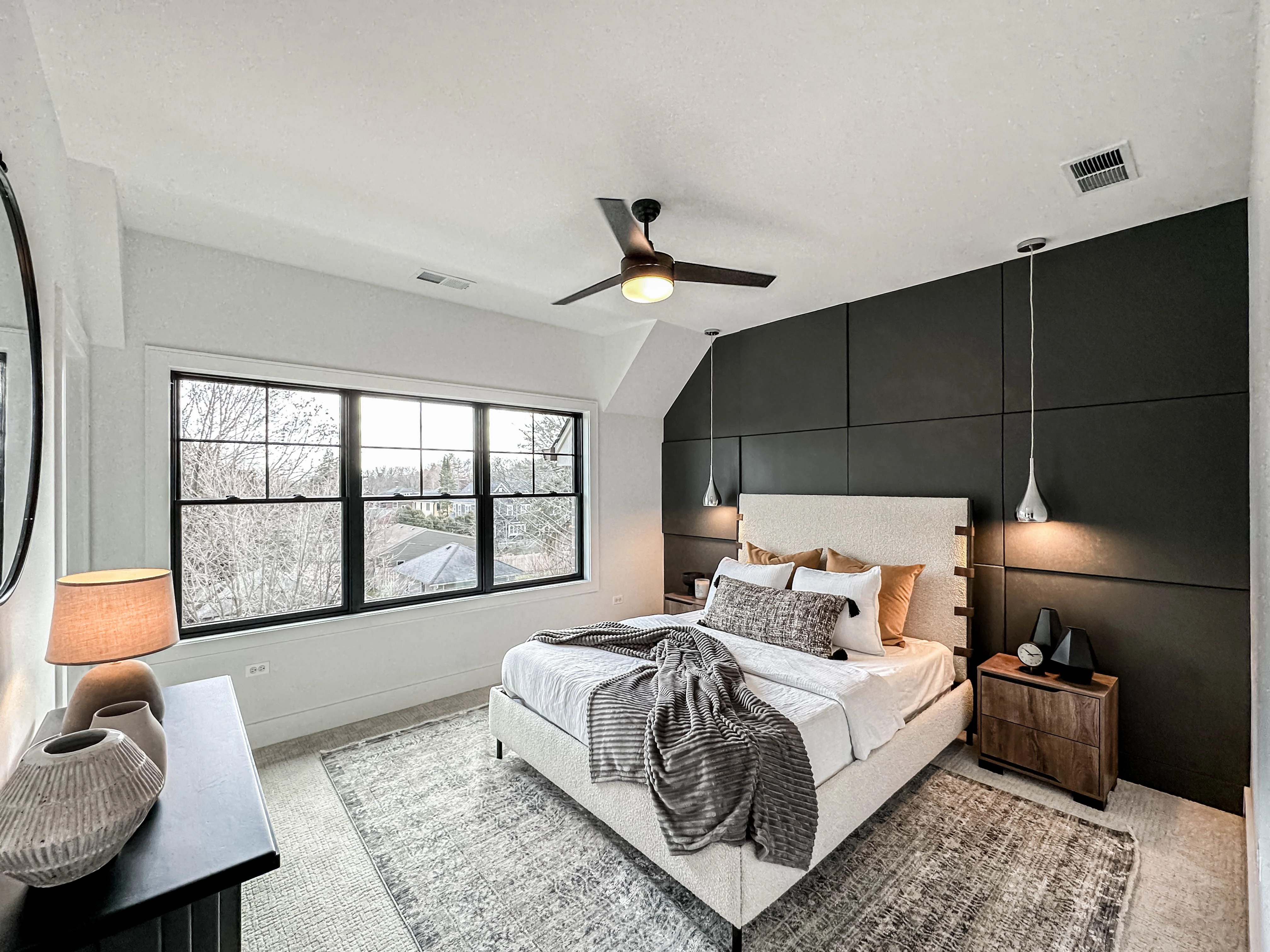 Trio 52"Ceiling Fan Black