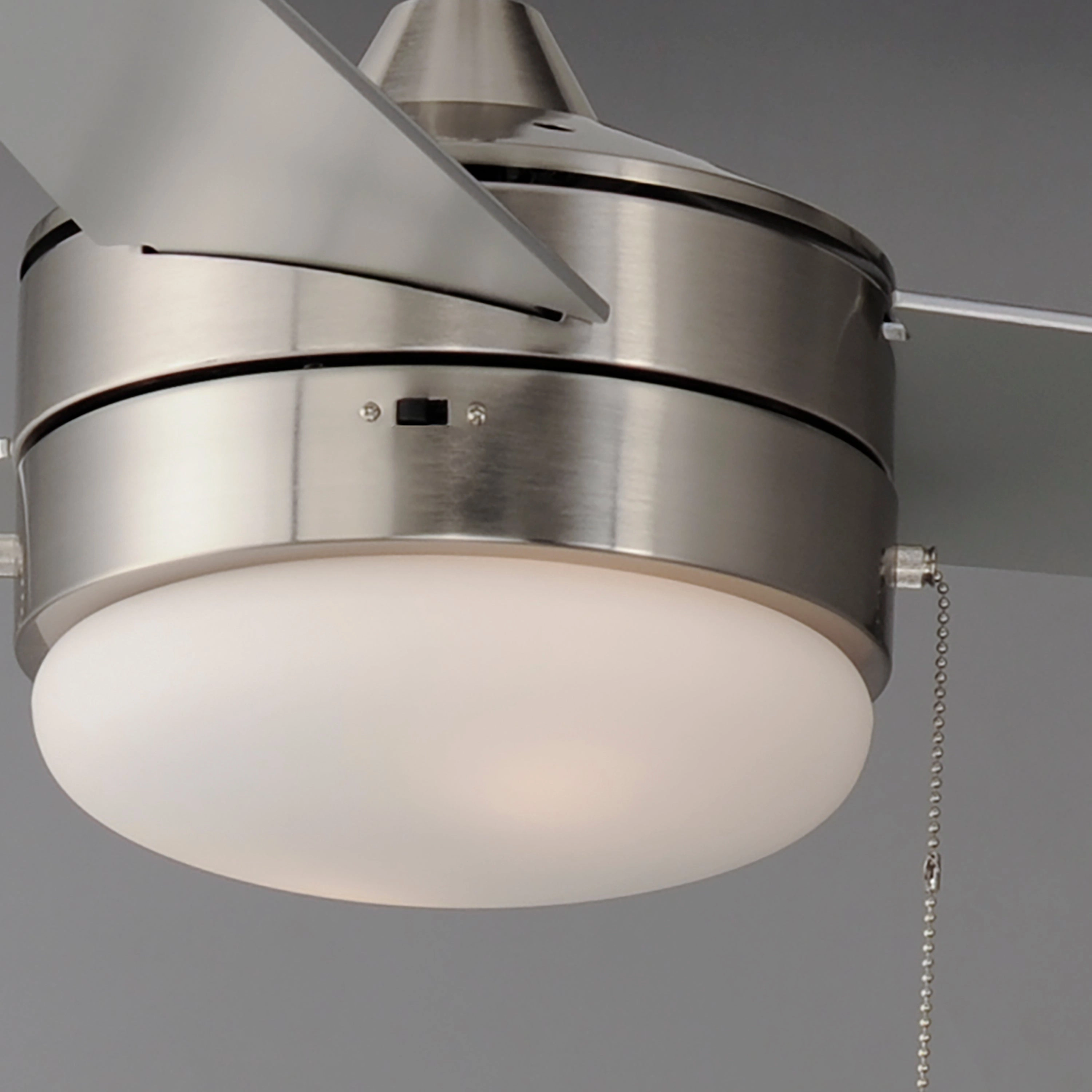 Trio 52"Ceiling Fan Satin Nickel / Black