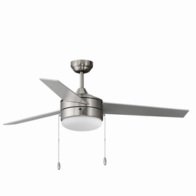 Trio 52"Ceiling Fan Satin Nickel / Black mini handheld fan for personal travel use