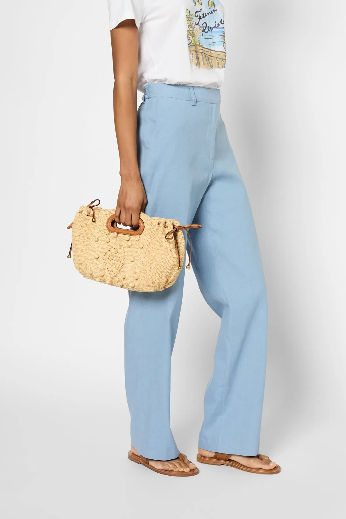 Trouser Lilla Dbp75b032 Blue Clothing_Gerard-Darel