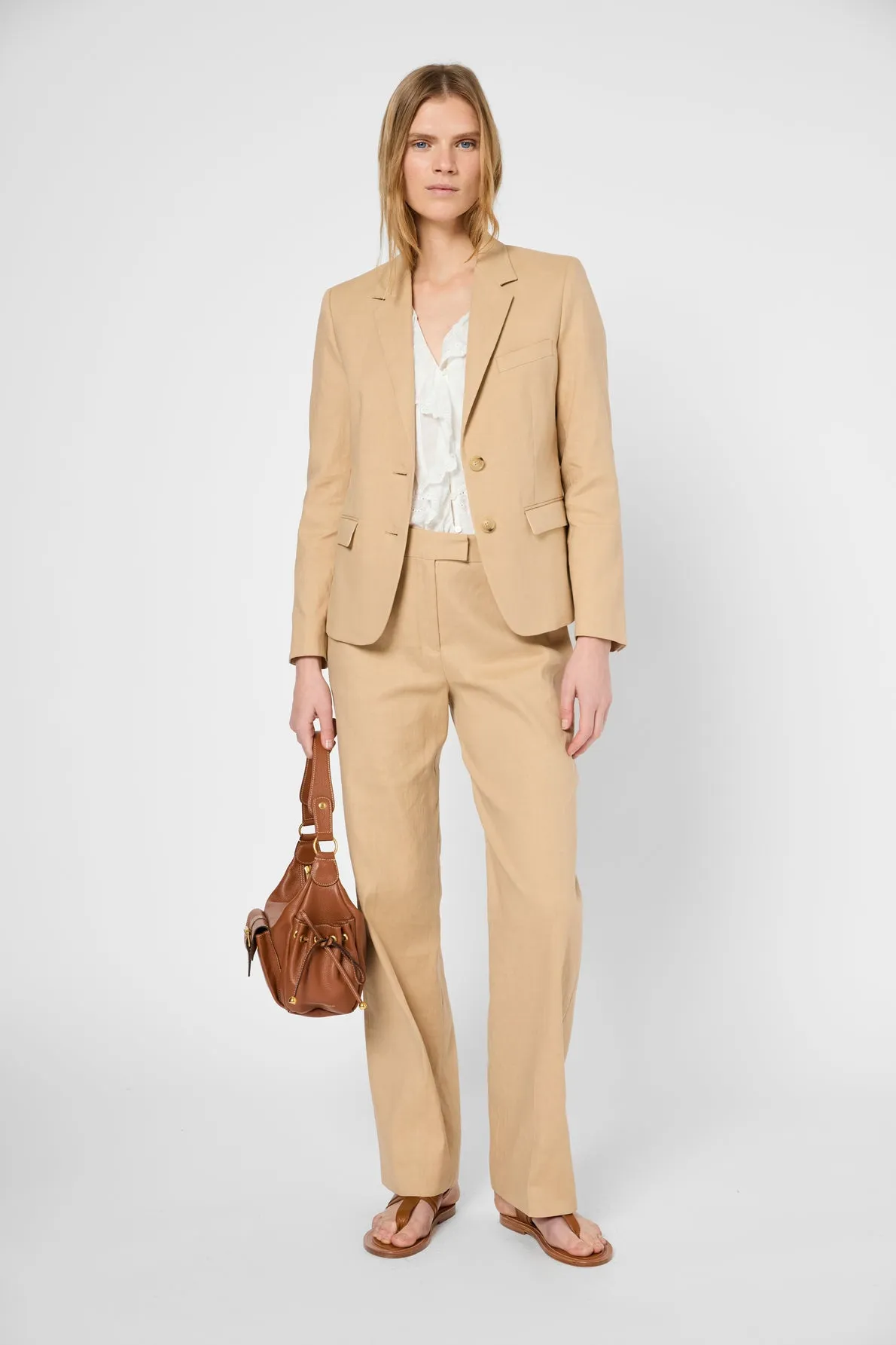 Trouser Lilla Dbp75b032 Sand Clothing_Gerard-Darel