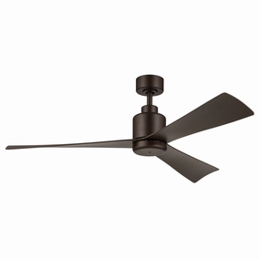 TRUE 52"Ceiling Fan Satin Natural Bronze oscillating medium fans with strong airflow