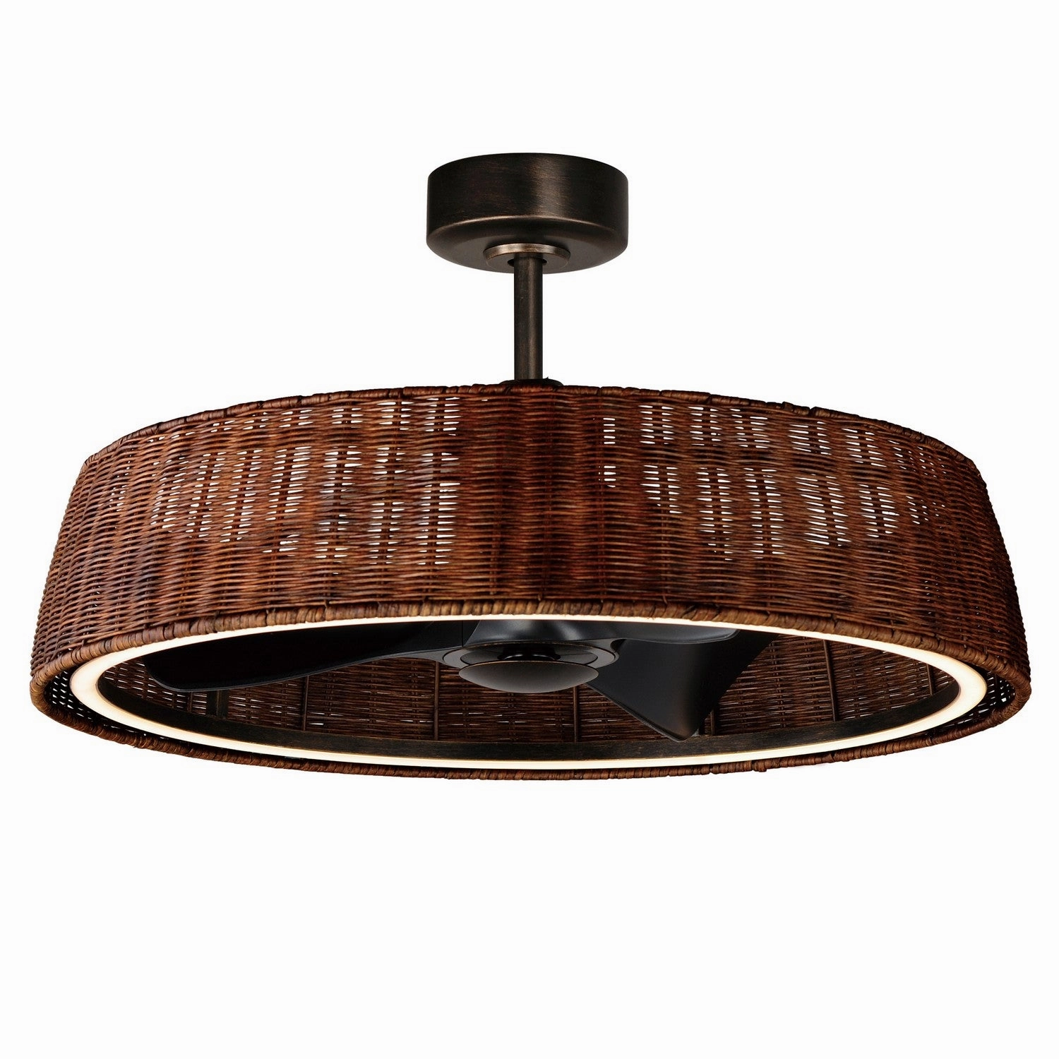 Tulum LED Fandelight Dark Bronze decorative fandeliers with lights