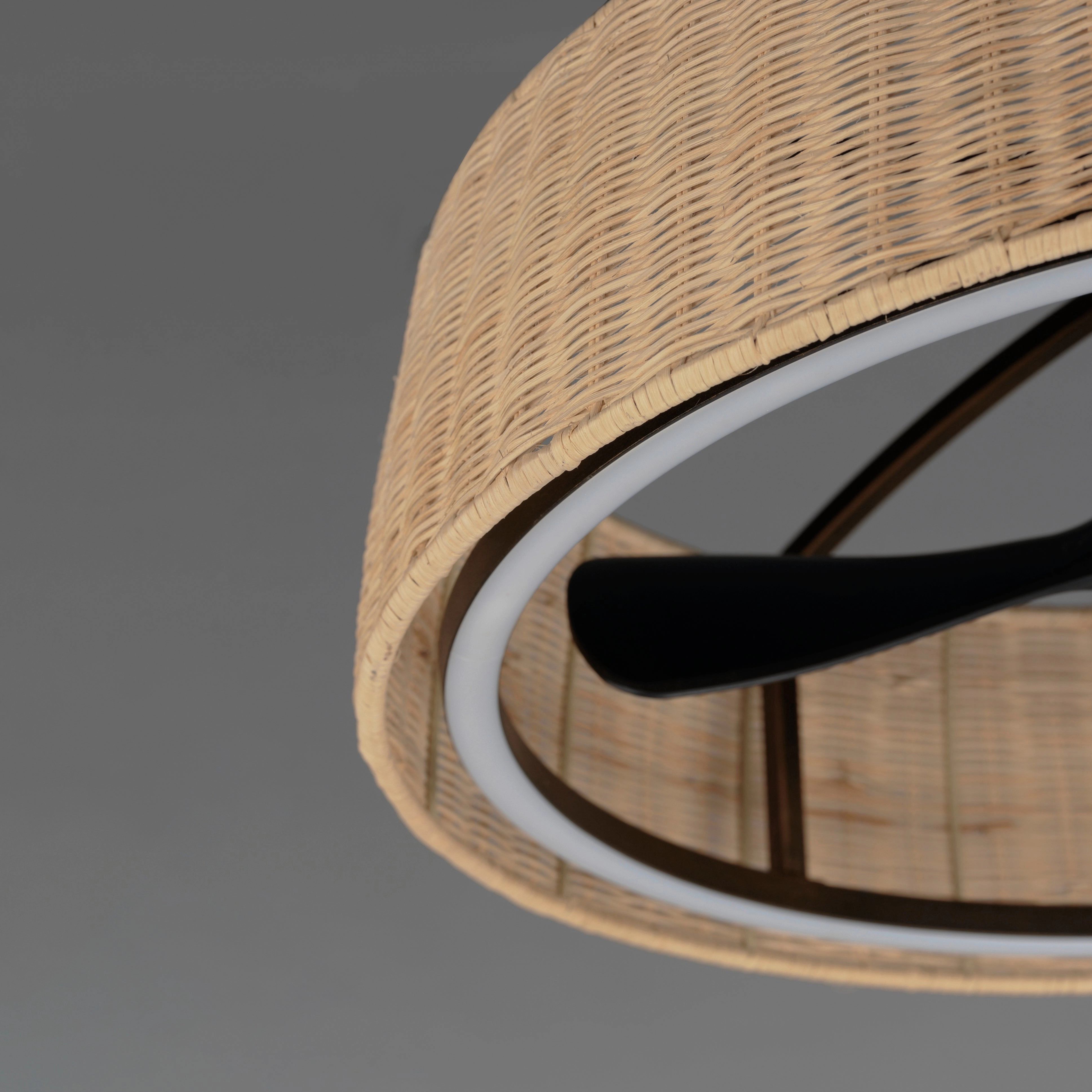 Tulum LED Outdoor Fandelight Dark Bronze