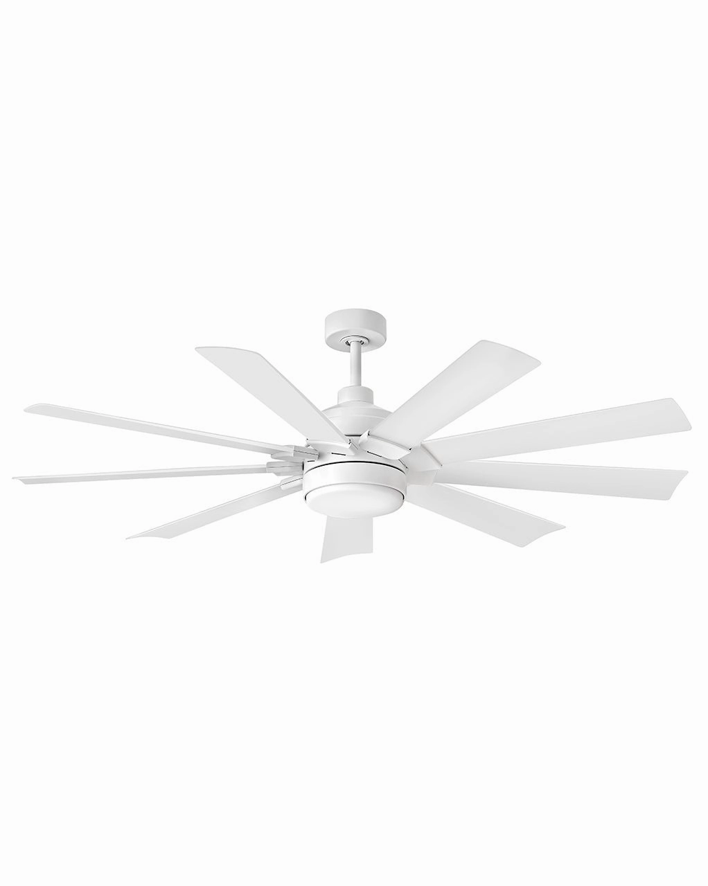 Turbine 60"Ceiling Fan Chalk White compact medium fans for desks and counters