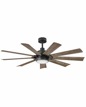 Turbine 60"Ceiling Fan Matte Black medium size fans for home ventilation