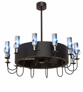 Tuscan Vineyard 12 Light Chandel-Air decorative fandeliers with lights