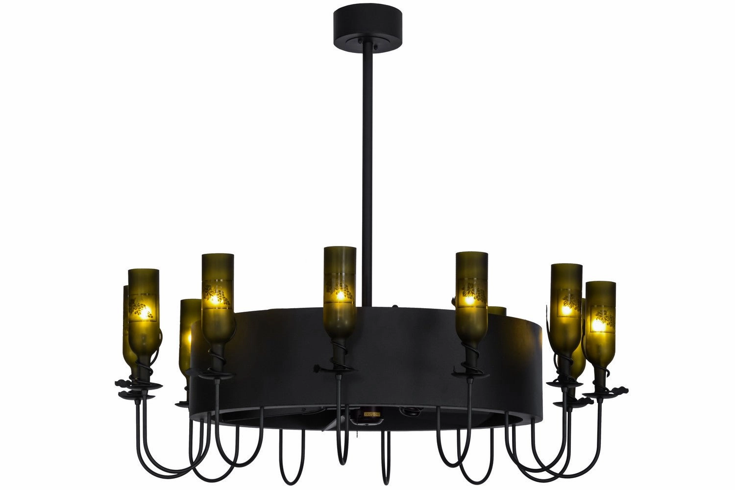 Tuscan Vineyard 12 Light Chandel-Air decorative fandeliers with lights
