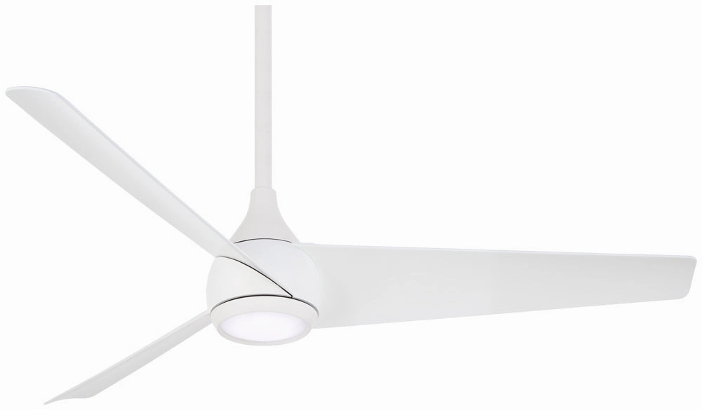 Twist 52"Ceiling Fan Flat White energy-efficient medium fans with remote