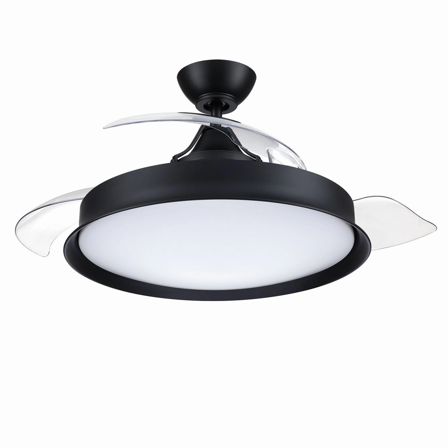 Union 42 Hidden Blades 42"Ceiling Fan Flat Black best small fans for home and travel