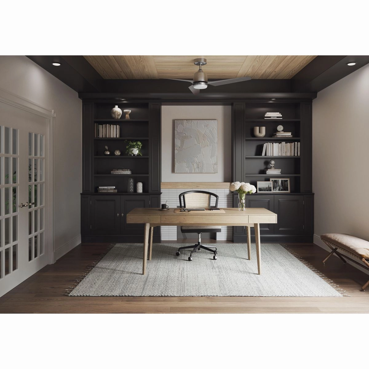 Upshur 52"Ceiling Fan Brushed Nickel