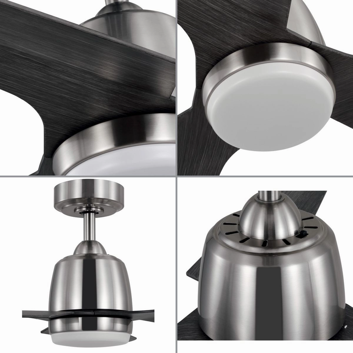 Upshur 52"Ceiling Fan Brushed Nickel