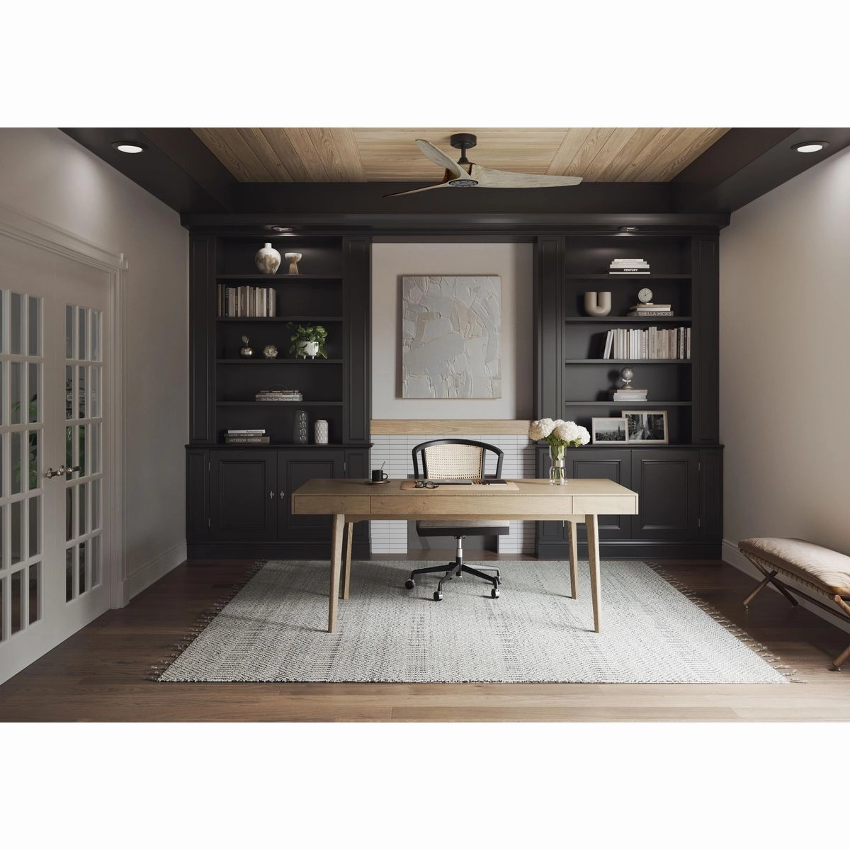 Upshur 52"Ceiling Fan Brushed Nickel