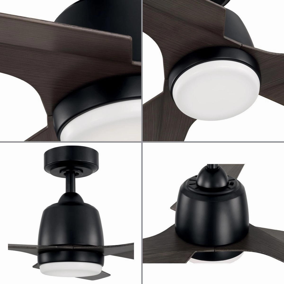 Upshur 52"Ceiling Fan Matte Black
