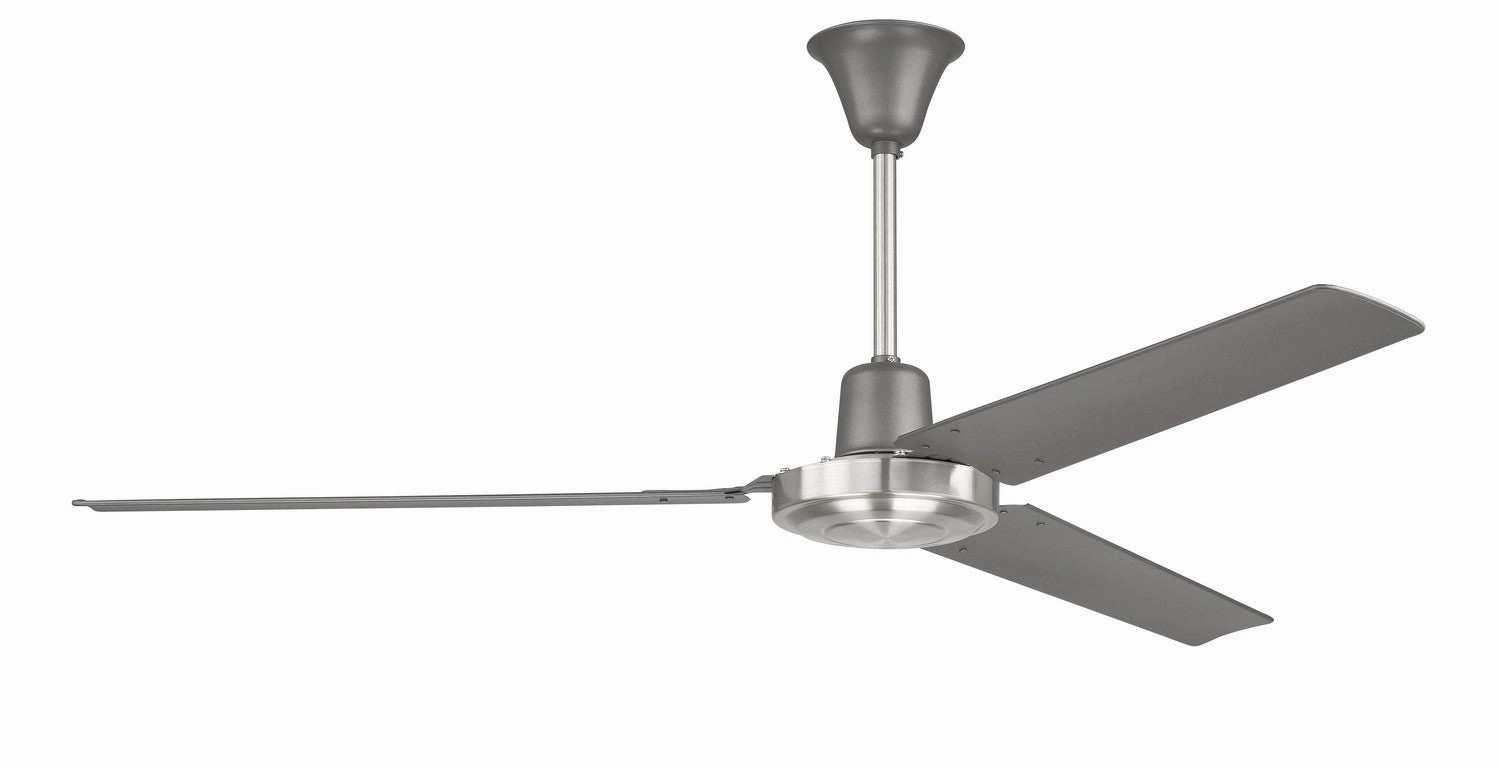 Utility 56"Ceiling Fan Titanium/Brushed Polished Nickel medium electric fans for multi-room use