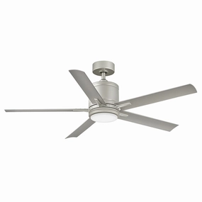Vail 52" LED Smart Fan Brushed Nickel compact medium fans for desks and counters
