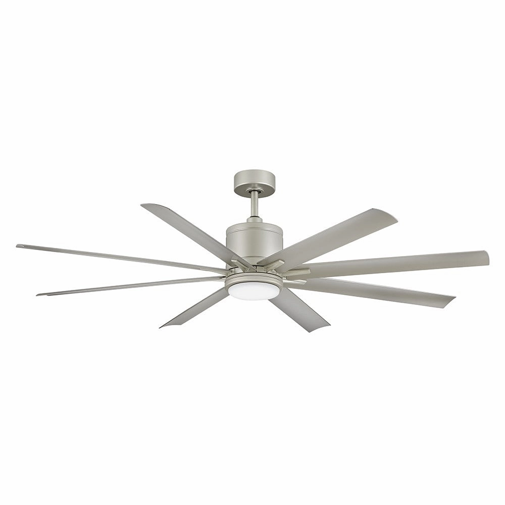 Vantage 66" LED Smart Fan Brushed Nickel medium electric fans for multi-room use