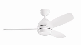 Vassar 52"Ceiling Fan White medium electric fans for multi-room use