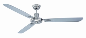 Velocity 58"Ceiling Fan Brushed Polished Nickel medium size fans for home ventilation