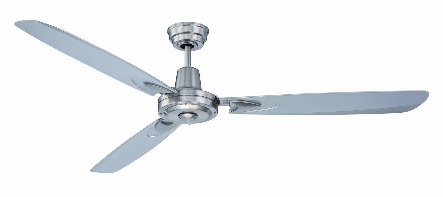 Velocity 58"Ceiling Fan Brushed Polished Nickel medium size fans for home ventilation