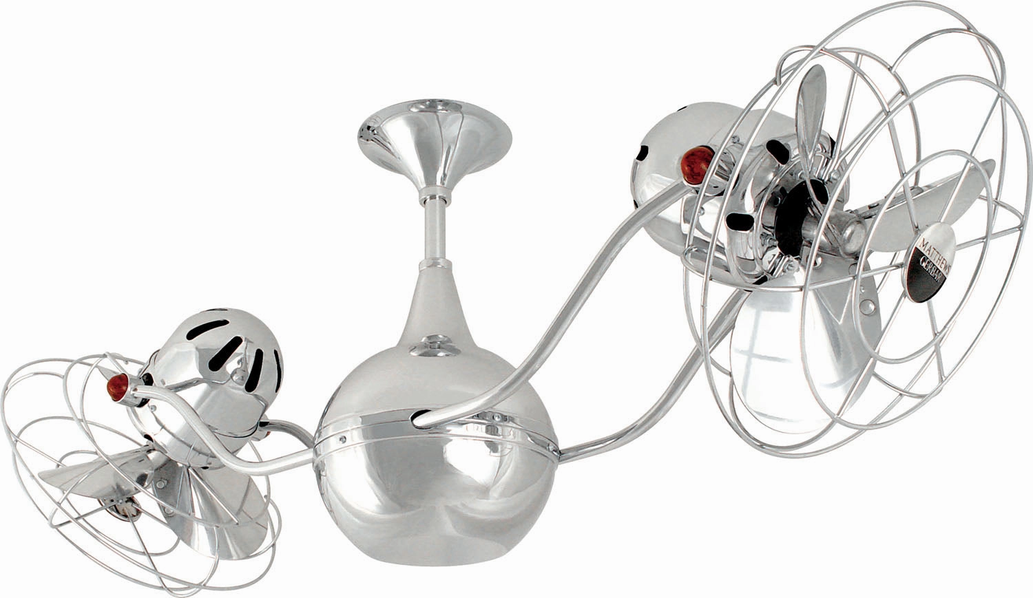 Vent-Bettina 42"Ceiling Fan Polished Chrome quiet small fans for desk or nightstand