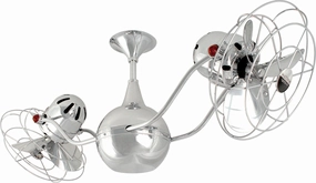 Vent-Bettina 42"Ceiling Fan Polished Chrome quiet small fans for desk or nightstand