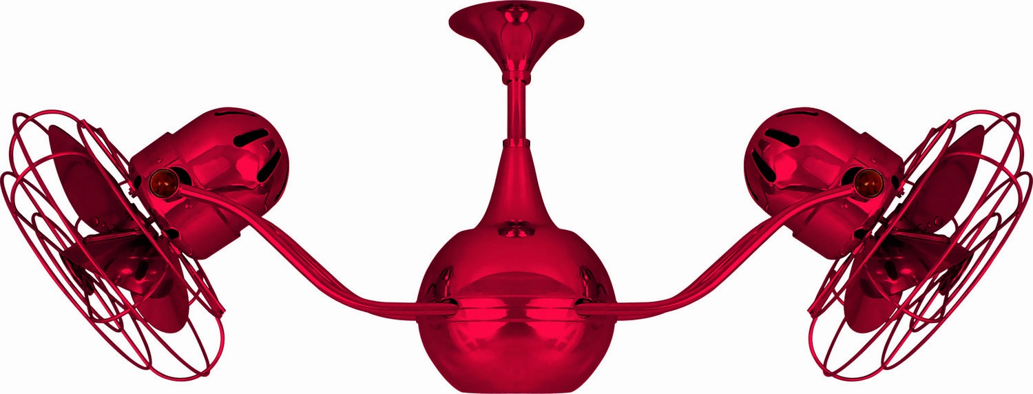 Vent-Bettina 42"Ceiling Fan Red small electric fans for personal cooling