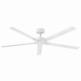 Vento 60" Smart Fan Matte White medium electric fans for multi-room use