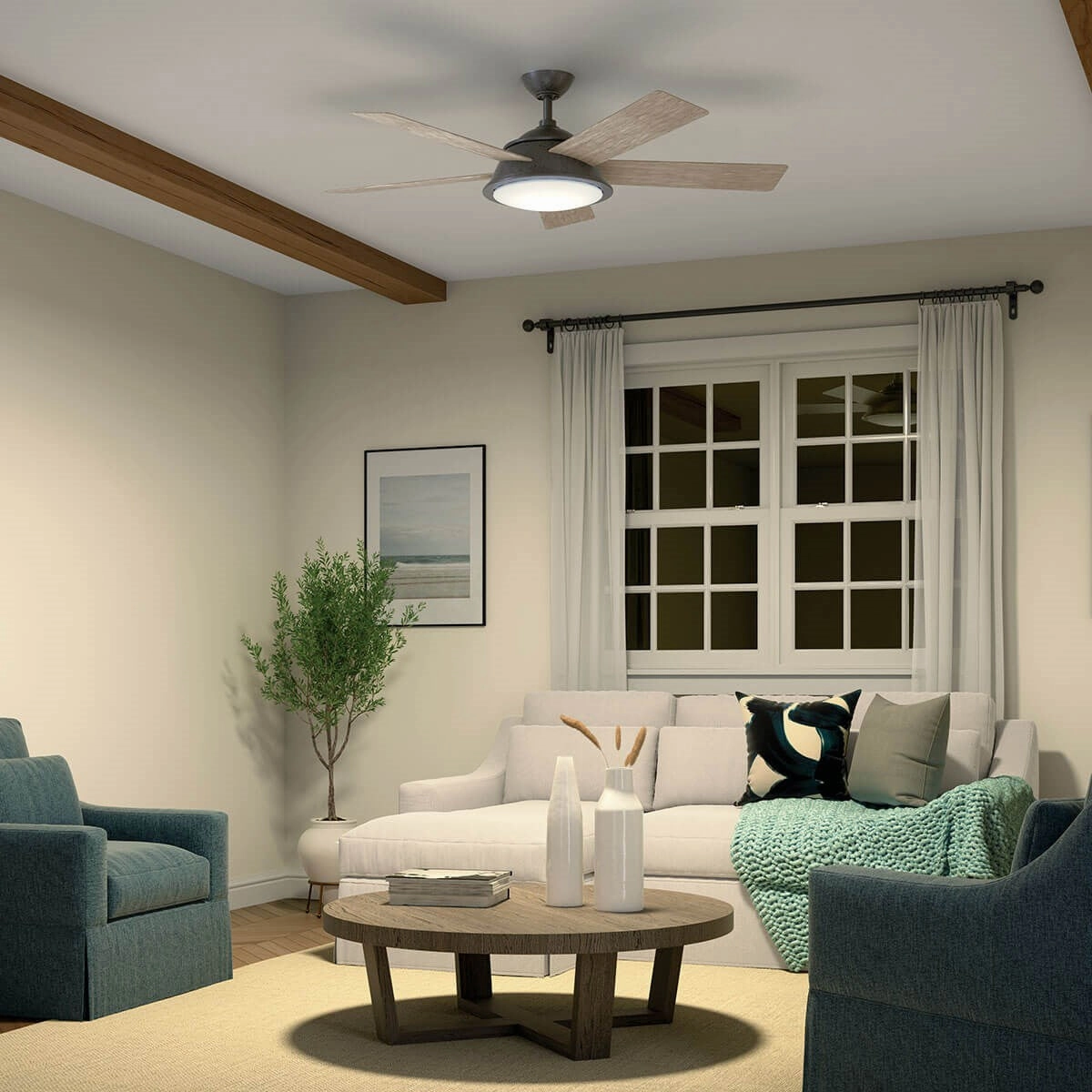 Verdi 56"Ceiling Fan Anvil Iron