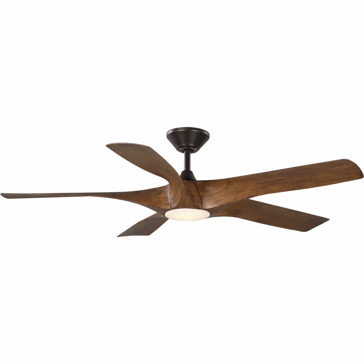 Vernal 60" Ceiling Fan Koa Woodgrain with Bronze Accents