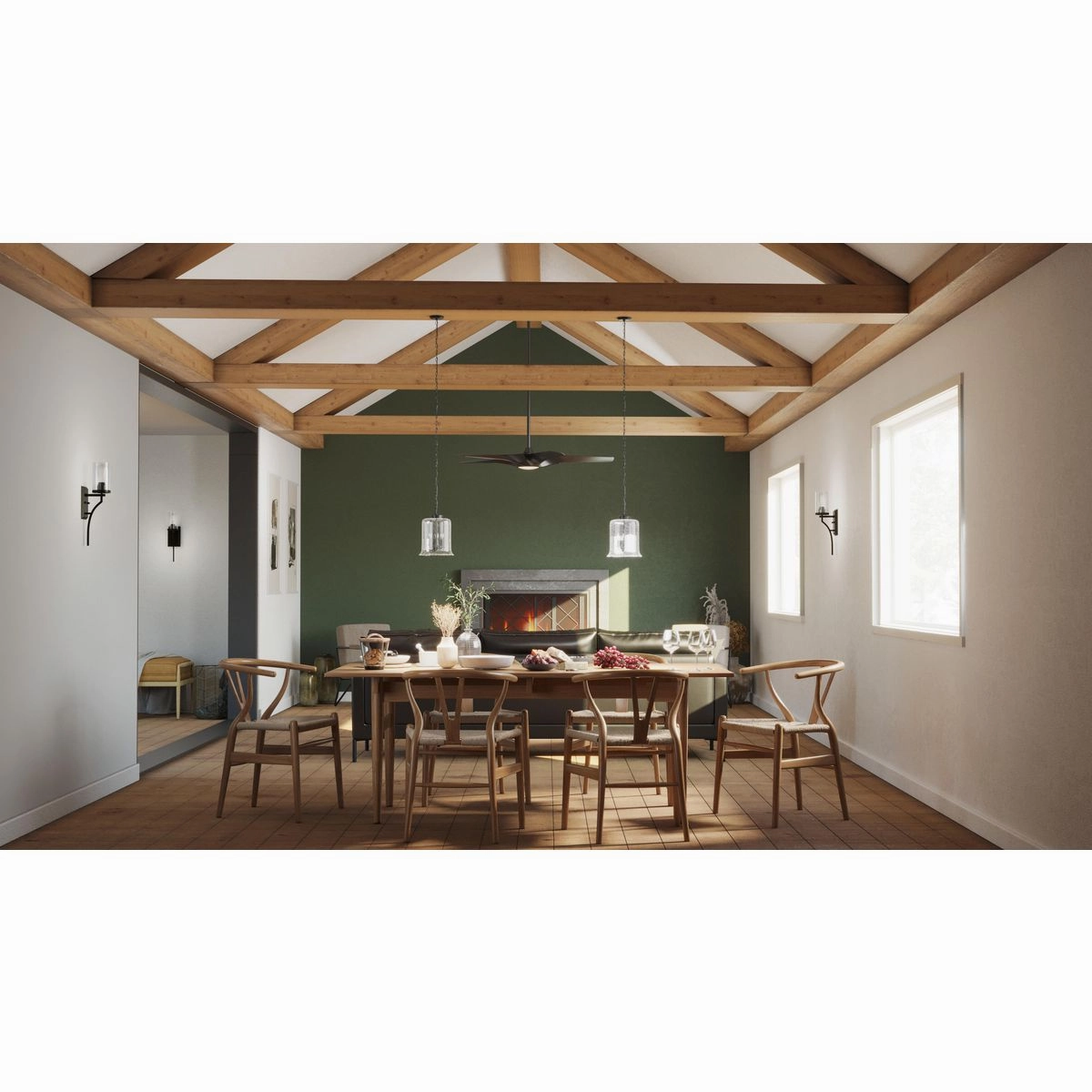Vernal 60" Ceiling Fan Matte Black